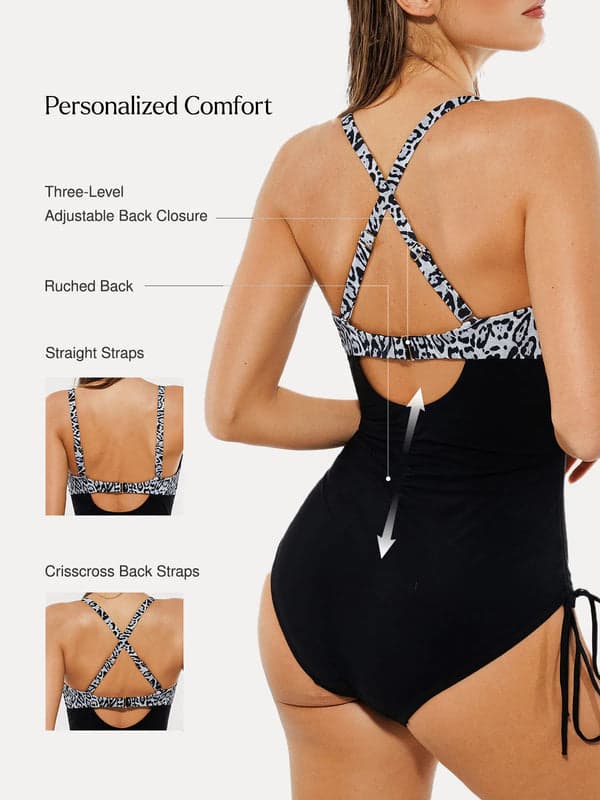 ANSA- Sculpting Mesh Stylish Swimsuit
