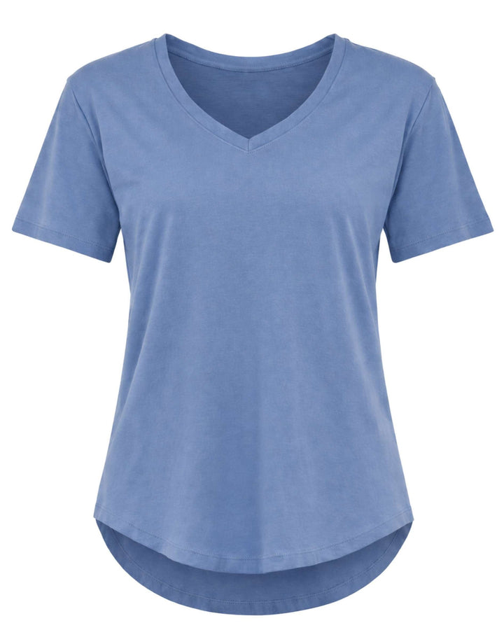 MIA- Blue V shape cotton t shirt