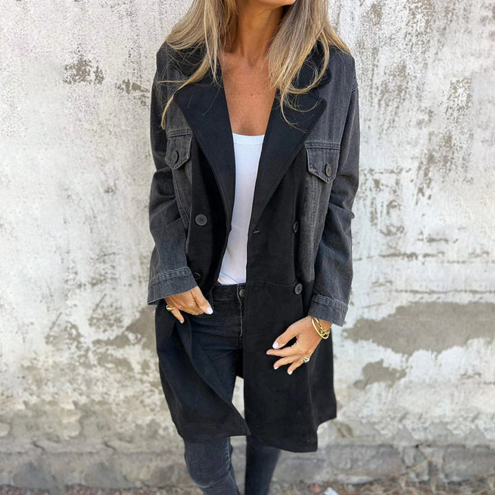 VANESSA - Chic Denim Trench