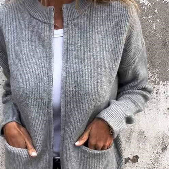 MOLLY - cozy knit zip Jacket