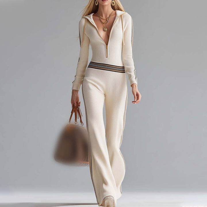 MARHA - Soft Ribbed Knit Jumpsuit