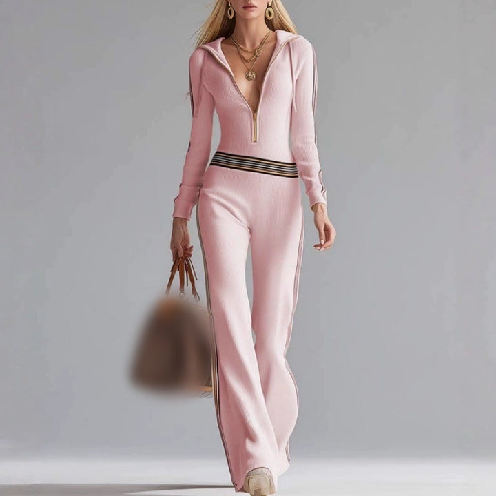 MARHA - Soft Ribbed Knit Jumpsuit